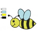 Free Bee 02 Embroidery Design